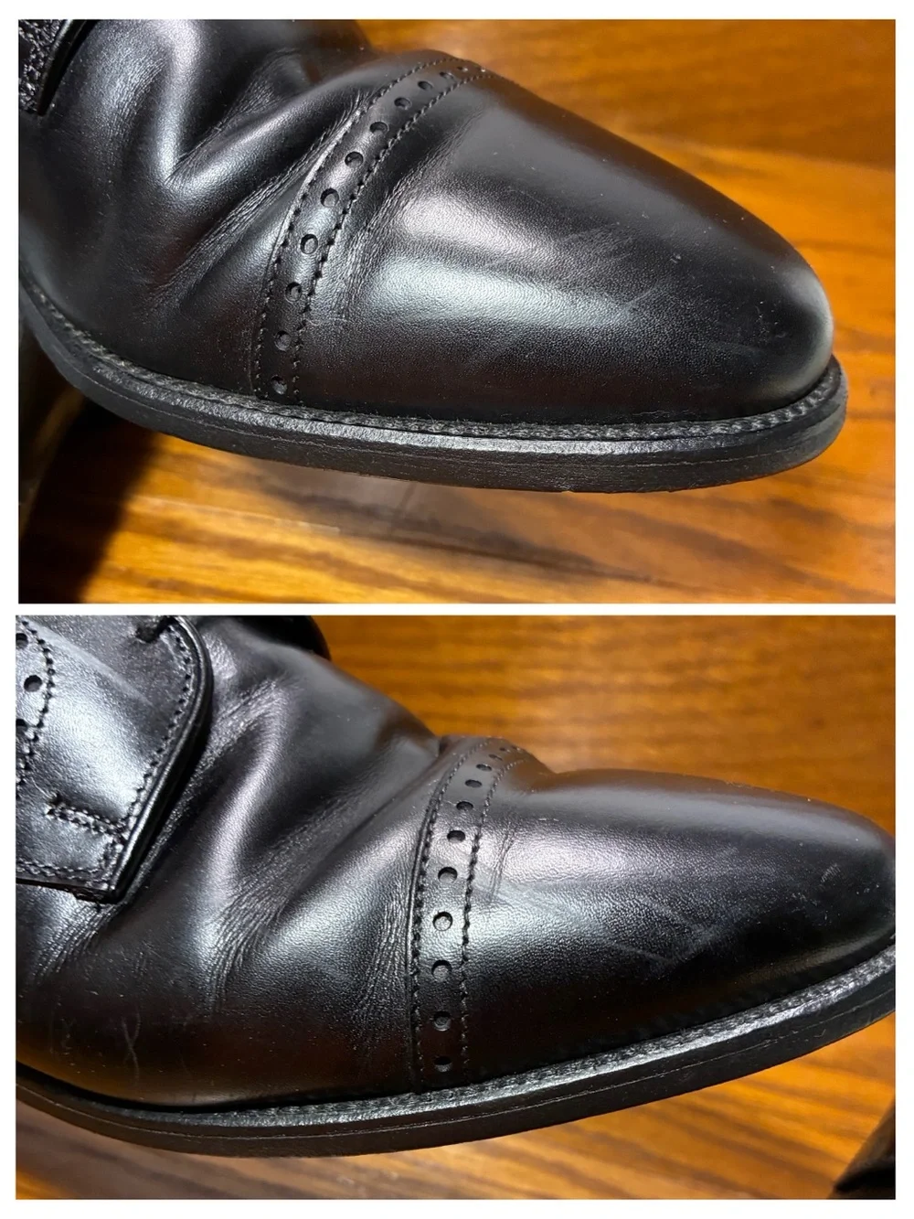 Allen Edmonds Clifton USA Made Cap Toe Derby Oxford Shoes Black Leather Men’s 11